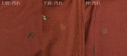 平和屋着物■上質な小紋　南天文　金彩　正絹　逸品　CABK0093ua