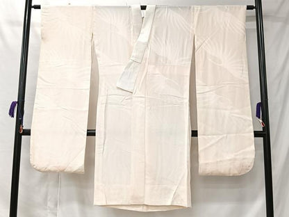 平和屋着物■長襦袢　無双仕立て　舞鶴地紋　暈し染め　正絹　逸品　CABK0095ua