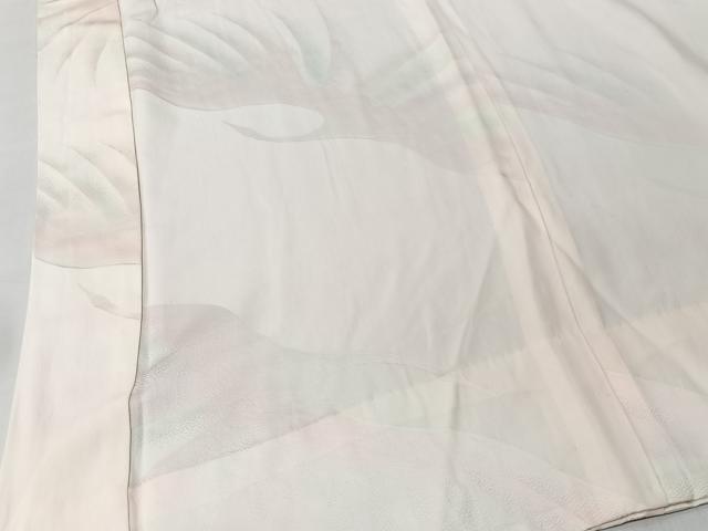 平和屋着物■長襦袢　無双仕立て　舞鶴地紋　暈し染め　正絹　逸品　CABK0095ua