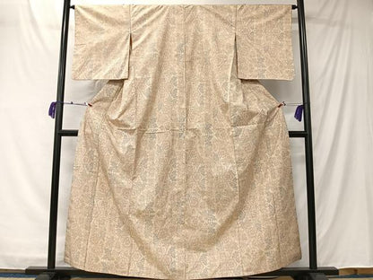 平和屋着物■本場大島紬　7マルキ　草花文　正絹　逸品　CABK0098ua