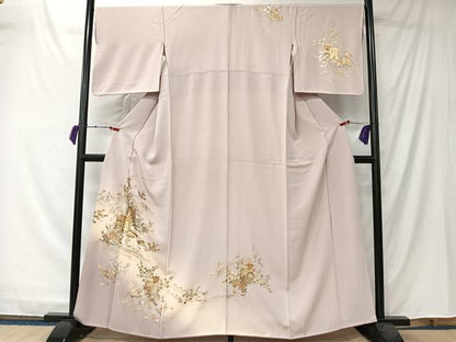 平和屋着物■訪問着　御所車枝花文　暈し染め　金彩　やまと誂製　正絹　逸品　CABK0100ua