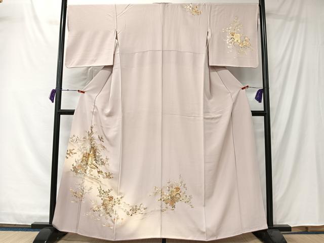 平和屋着物■訪問着　御所車枝花文　暈し染め　金彩　やまと誂製　正絹　逸品　CABK0100ua