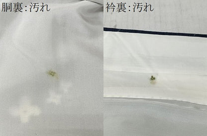 平和屋着物■上質な紬　枝花文　正絹　逸品　CABK0107ua