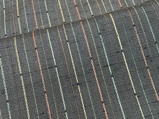 平和屋着物■上質な紬　縞　正絹　逸品　CABK0114ua