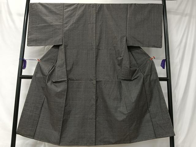 平和屋着物■男性　紬　100亀甲　総詰め　正絹　逸品　未使用　CABK0118ua