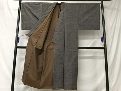 平和屋着物■男性　紬　100亀甲　総詰め　正絹　逸品　未使用　CABK0118ua