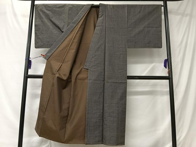 平和屋着物■男性　紬　100亀甲　総詰め　正絹　逸品　未使用　CABK0118ua