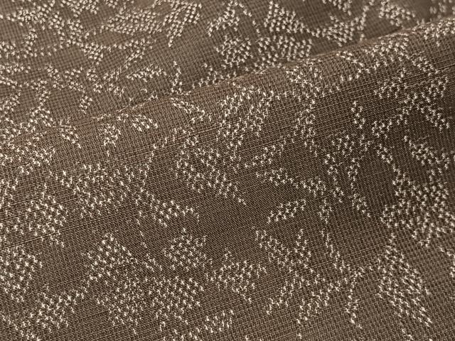 平和屋着物■上質な紬　草花文　正絹　逸品　CABK0122ua