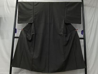 平和屋着物■男性　紬　格子　正絹　逸品　未使用　CABK0125ua