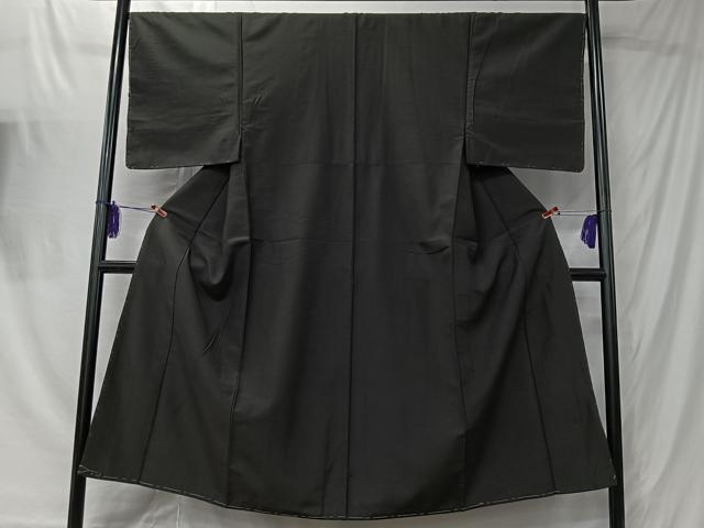 平和屋着物■男性　紬　格子　正絹　逸品　未使用　CABK0125ua