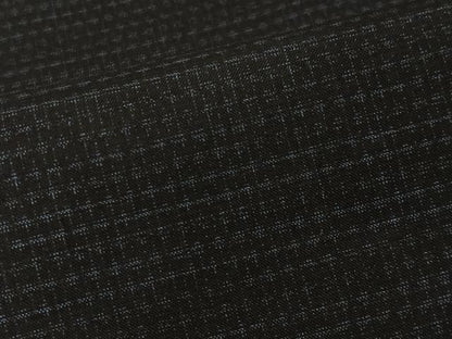 平和屋着物■男性　紬　アンサンブル　霞文　黒地　正絹　逸品　CABK0127ua