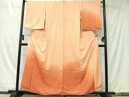 平和屋着物■訪問着　ろうけつ染　草木文　暈し染め　正絹　逸品　CABK0129ua