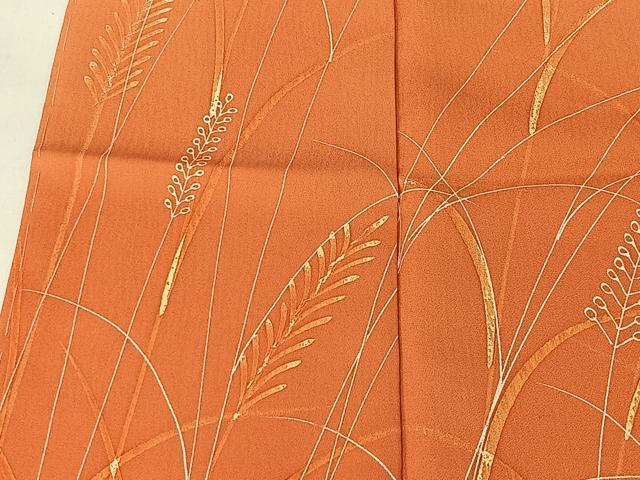 平和屋着物■訪問着　ろうけつ染　草木文　暈し染め　正絹　逸品　CABK0129ua