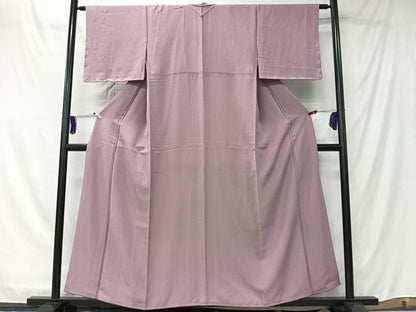 平和屋着物■上質な色無地　紅藤色　正絹　逸品　CABK0130ua