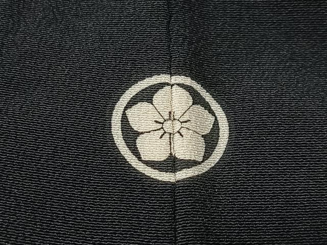 平和屋着物■豪華黒留袖　御所車草花文　金彩　正絹　逸品　CABK0135ua