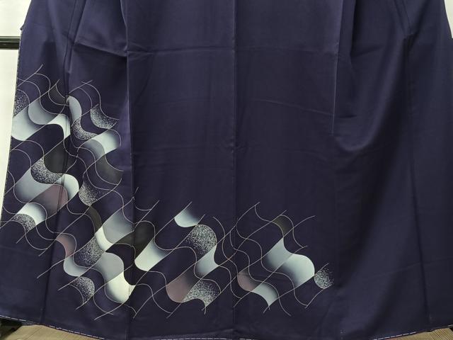 平和屋着物■訪問着　抽象文様　暈し染め　金彩　正絹　逸品　CABK0136ua