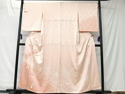 平和屋着物■訪問着　駒刺繍　結び紐　暈し染め　正絹　逸品　未使用　CABK0140ua