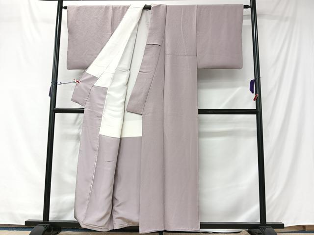 平和屋着物■上質な色無地　藤色　正絹　逸品　CABK0148ua
