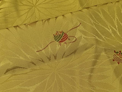 平和屋着物■江戸小紋　無双仕立て　糸巻き文　正絹　逸品　CABK0149ua