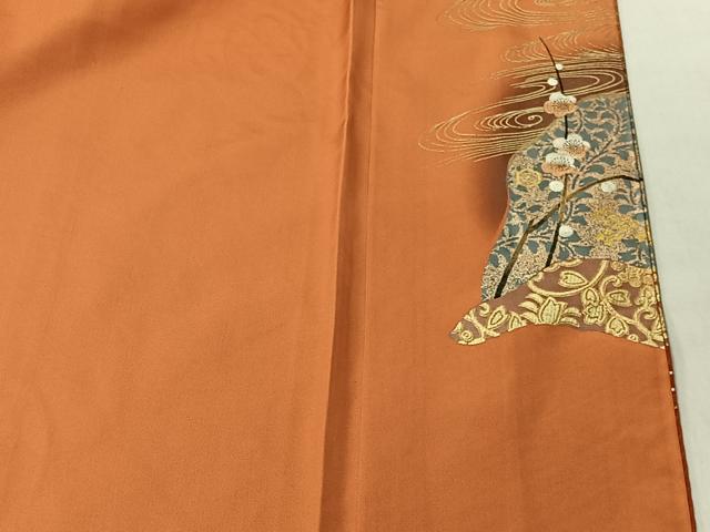 平和屋着物■豪華振袖　花鼓　暈し染め　金銀彩　正絹　逸品　CABK0150ua