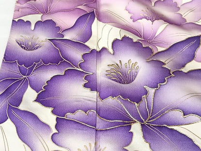 平和屋着物●豪華振袖　駒刺繍　花尽くし　正絹　逸品　CABK0154ua