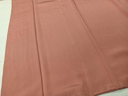 平和屋着物■上質な色無地　珊瑚色　正絹　逸品　未使用　CABK0156ua
