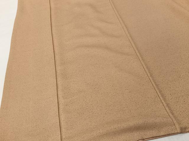 平和屋着物■上質な色無地　洒落柿色　正絹　逸品　CABK0160ua
