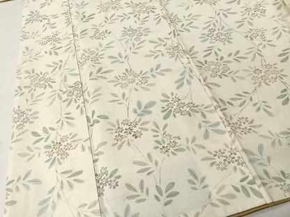 平和屋着物■上質な紬　枝花文　正絹　逸品　CABK0174ua