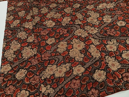 平和屋着物■上質な小紋　絞り　辻が花　金彩　正絹　逸品　未使用　CABK0186ua