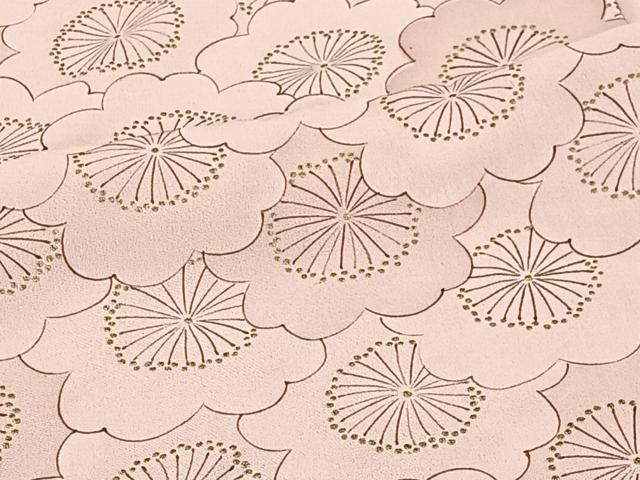 平和屋着物■上質な小紋　花尽くし　金彩　正絹　逸品　CABK0192ua