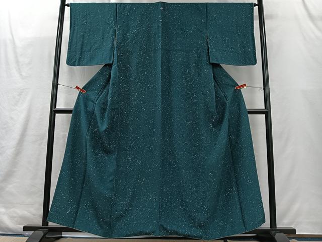平和屋着物■上質な小紋　霞文　正絹　逸品　CABK0196ua