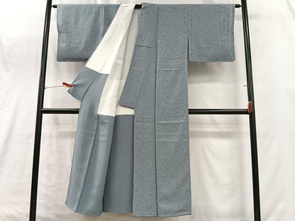 平和屋着物■上質な小紋　花唐草文　正絹　逸品　未使用　CABK0197ua