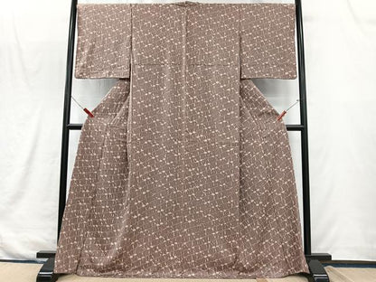 平和屋着物■上質な小紋　絞り　抽象文様　正絹　逸品　CABK0207ua
