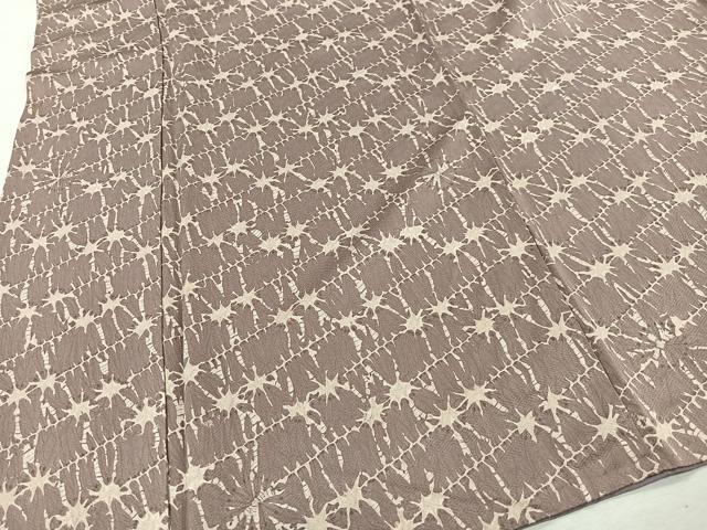 平和屋着物■上質な小紋　絞り　抽象文様　正絹　逸品　CABK0207ua