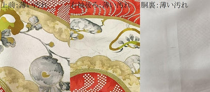 平和屋着物■豪華振袖　地紙花文　金彩　正絹　逸品　CABK0212ua
