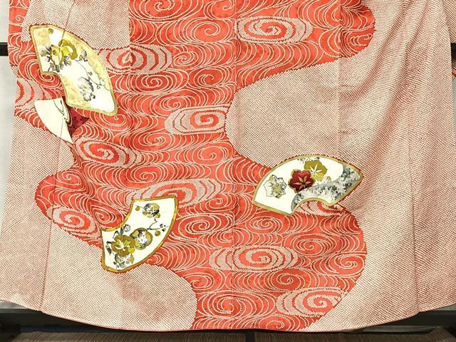 平和屋着物■豪華振袖　地紙花文　金彩　正絹　逸品　CABK0212ua