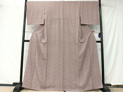 平和屋着物■江戸小紋　花唐草文　正絹　逸品　CABK0221ua
