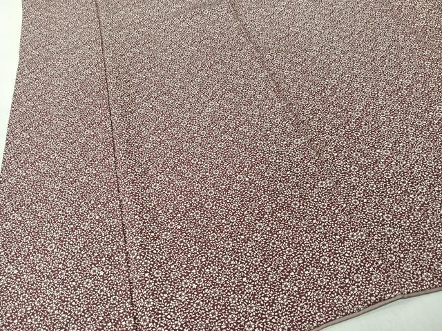 平和屋着物■江戸小紋　花唐草文　正絹　逸品　CABK0221ua