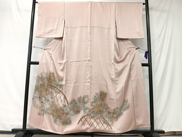 平和屋着物■豪華色留袖　籬松葉文　暈し染め　金銀彩　正絹　逸品　CABK0222ua