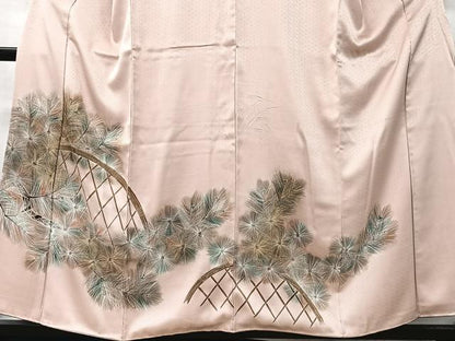平和屋着物■豪華色留袖　籬松葉文　暈し染め　金銀彩　正絹　逸品　CABK0222ua