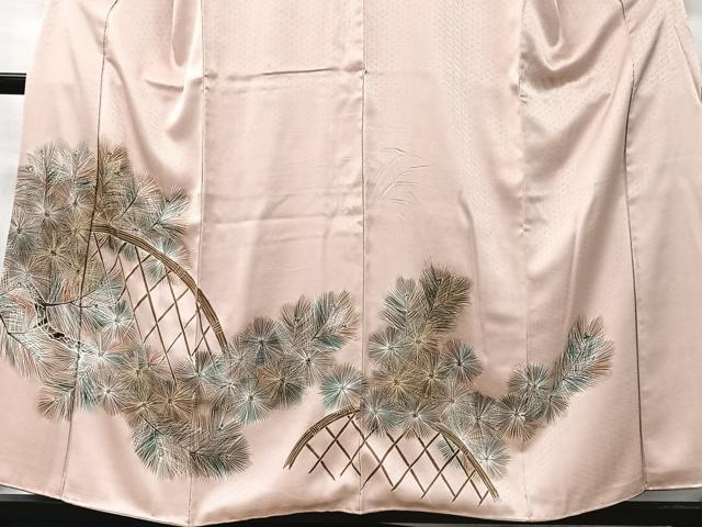 平和屋着物■豪華色留袖　籬松葉文　暈し染め　金銀彩　正絹　逸品　CABK0222ua