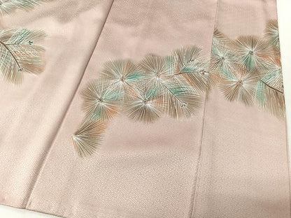 平和屋着物■豪華色留袖　籬松葉文　暈し染め　金銀彩　正絹　逸品　CABK0222ua