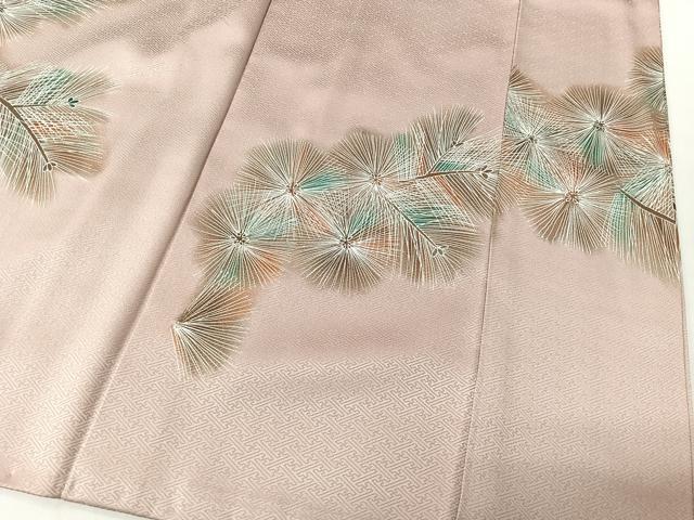 平和屋着物■豪華色留袖　籬松葉文　暈し染め　金銀彩　正絹　逸品　CABK0222ua