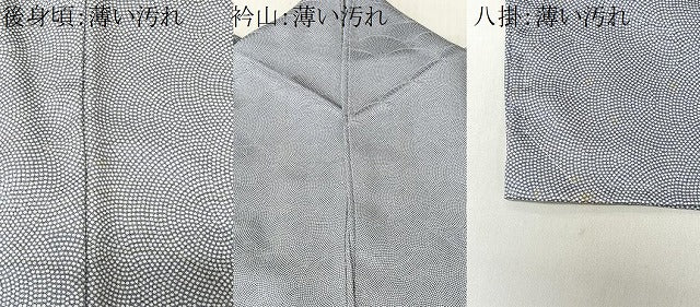 平和屋着物■上質な小紋　青海波　正絹　逸品　CABK0228ua