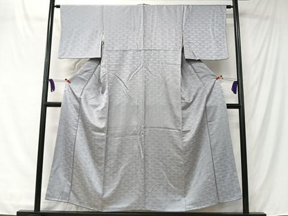 平和屋着物■上質な小紋　青海波　正絹　逸品　CABK0228ua