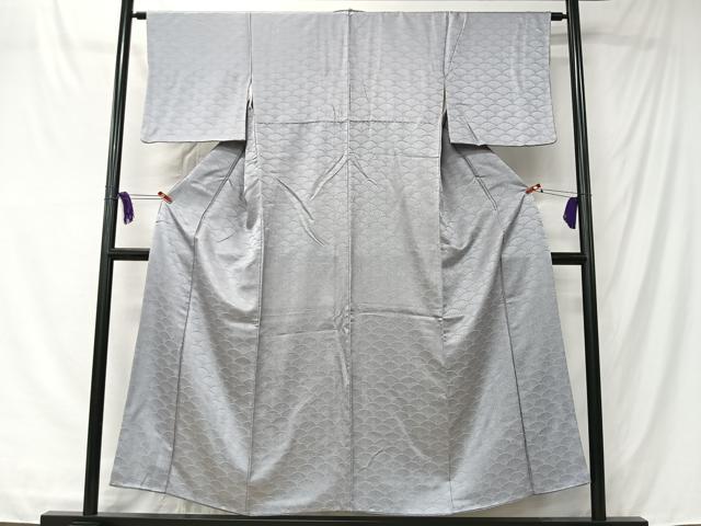 平和屋着物■上質な小紋　青海波　正絹　逸品　CABK0228ua