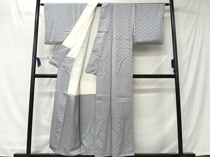 平和屋着物■上質な小紋　青海波　正絹　逸品　CABK0228ua