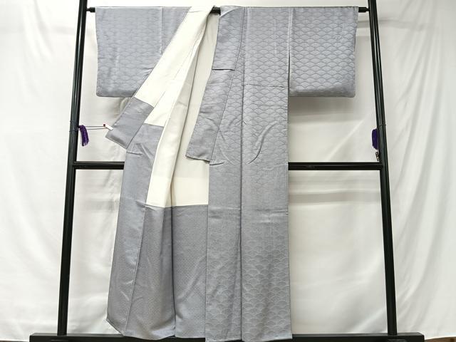 平和屋着物■上質な小紋　青海波　正絹　逸品　CABK0228ua