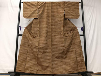 平和屋着物■上質な紬　間道　正絹　逸品　CABK0233ua
