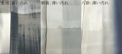 平和屋着物■上質な紬　市松文様　正絹　逸品　CABK0236ua